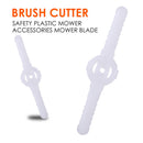 10pcs Plastic Electric Lawn Mower Blade Cutter Replacement Blades White Newly