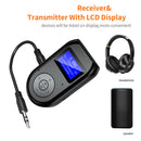 Wireless Bluetooth 5.0 Transmitter 3.5mm Aux Stereo Audio Adapter for PC TV Home