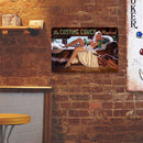 Car Sexy Lady Metal Plate Painting for Bar Pub Tin Plaques Wall Sign (A)