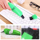 Mini Computer Vacuum USB Keyboard Cleaner PC Laptop Dust Brush (Green) Newly