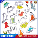 11pcs/set Cookie Cutter Dinosaur Shape Stainless Steel Baking Biscuit Mold