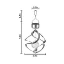 Hanging Ornament Solar Wind Chime Lights LED Light Pendant Bell Wind Chimes