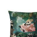 Panda Pillowcase Linen Sofa Seat Bed Home Living Room Throw Pillow Cover