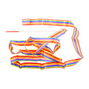 2m Gym Dance Ribbons Training Rainbow Stick Art Ballet Streamer for Kid (Satin)