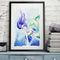 Art 5D Watercolor Fish Lady Drill Diamond Rhinestone DIY Full Round Painting Kit