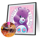 5D Diamond Painting Kit Purple Bear Full Round Drill Rhinestone DIY Crafts