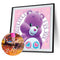 5D Diamond Painting Kit Purple Bear Full Round Drill Rhinestone DIY Crafts