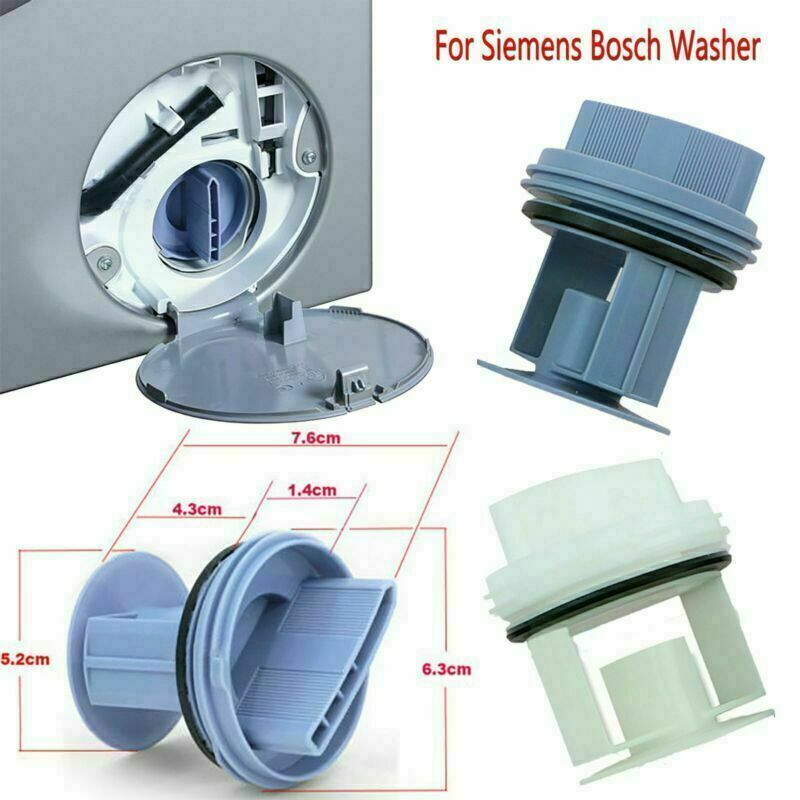 For Siemens Washing Machine Drain Pump Outlet Gasket Cover Stopper