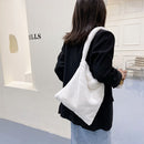 Women Faux Fur Solid Color Handbags Large Capacity Shoulder Bags (White)