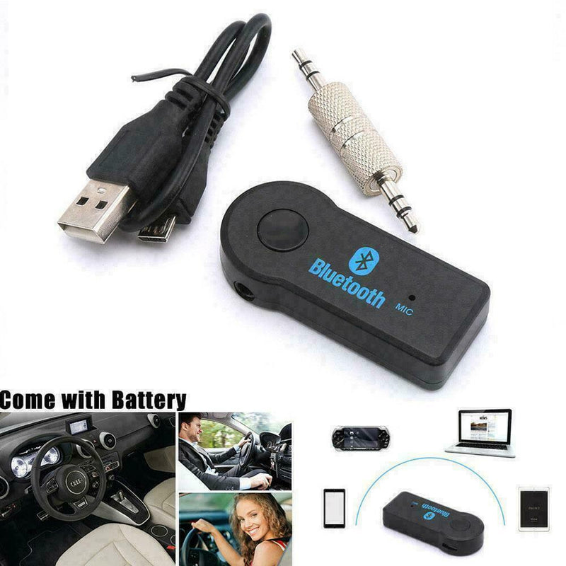 3.5mm USB Wireless Bluetooth Aux Stereo Audio Music Car FT Mini Receiver A hot.