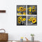 DIY Hand Painted 4 Panel Paint By Numbers Oil Canvas Pictures Sunflower Kit Gift