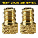 Sports Bike Brass Pump Valve Adapter Bicycle Valve Converter Presta To Schrader