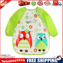 Cartoon Waterproof Unisex Baby Feeding Long Sleeve Art Apron Animal Bibs(E)