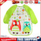 Cartoon Waterproof Unisex Baby Feeding Long Sleeve Art Apron Animal Bibs(E)