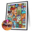 5D DIY Diamond Painting Kits Full Square Drill Cartoon House Drawing Mosaic Arts