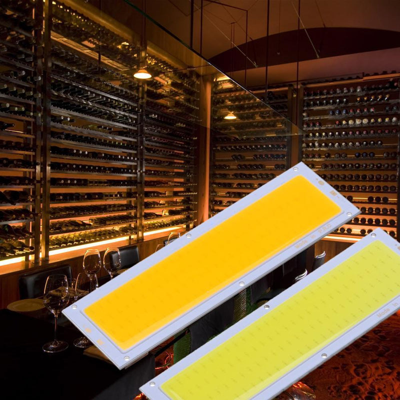 5pcs 12V 10W COB Panel Light LED Strip Light Lamp Bulb 120X36mm Warm