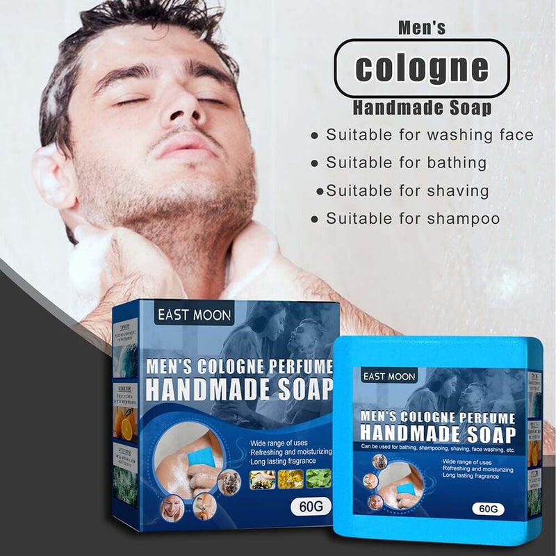 60g Cologne Soap Cleansing Soap Whitening Soap Refreshing Scented Soap Bath Soap