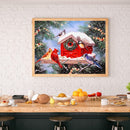 DIY Birds House Mosaic Full Round Diamond Drawing Handmade Rhinestone Craft