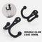 5x Double Robe Hook Heavy Duty Coat Hooks Wall Mounted for Hat hardware/