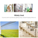 Coated Tent Stainless Steel Cable Wire Rope Cable Clothesline Kit Hanging Set