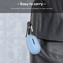 Bluetooth-Compatible Earbuds Case for QCY T17 Protector Cover (Light Blue)