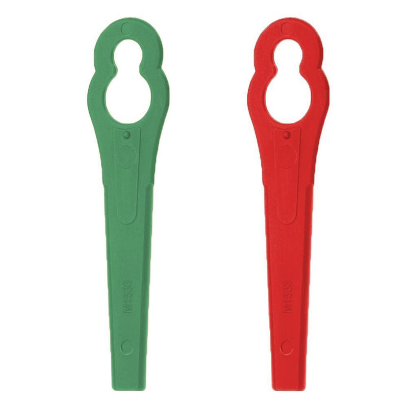 200pcs Plastic Cutter Blades for Grass Brushcutter Replacement Part (Green)