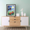 Fox Owl Diamond Painting Home Decoration Full Round Drill Animal for Living Room