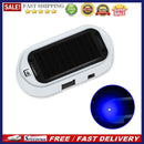 Solar USB Powered Car LED Alarm Light Simulated Dummy Warning Flash Caution Lamp