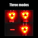 Mountain Road Bicycle Taillight Warning Aluminum Helmet Lights (Red Light) Newly