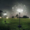 3x150 LED Solar Firework Lights Waterproof Fairy String Decor (White)