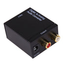Digital to Analog Audio Converter Toslink RCA Adapter Optical Coaxial Toslin