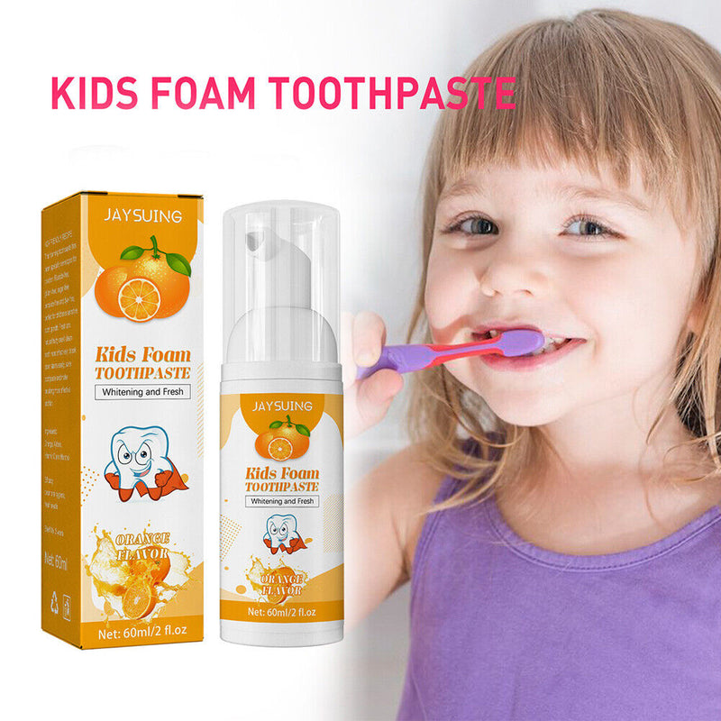 Fruit Flavor Foam Toothpaste Prevent Tooth Decay Protect Gums for Children Te