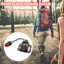 Outdoor Backpack Clip Molle Hanging Buckle w/ Whistle Rope (Army Green) Newly