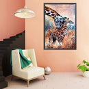 Animal Family Oil Paint By Numbers Kits DIY Craft Coloring Drawing Home Decor