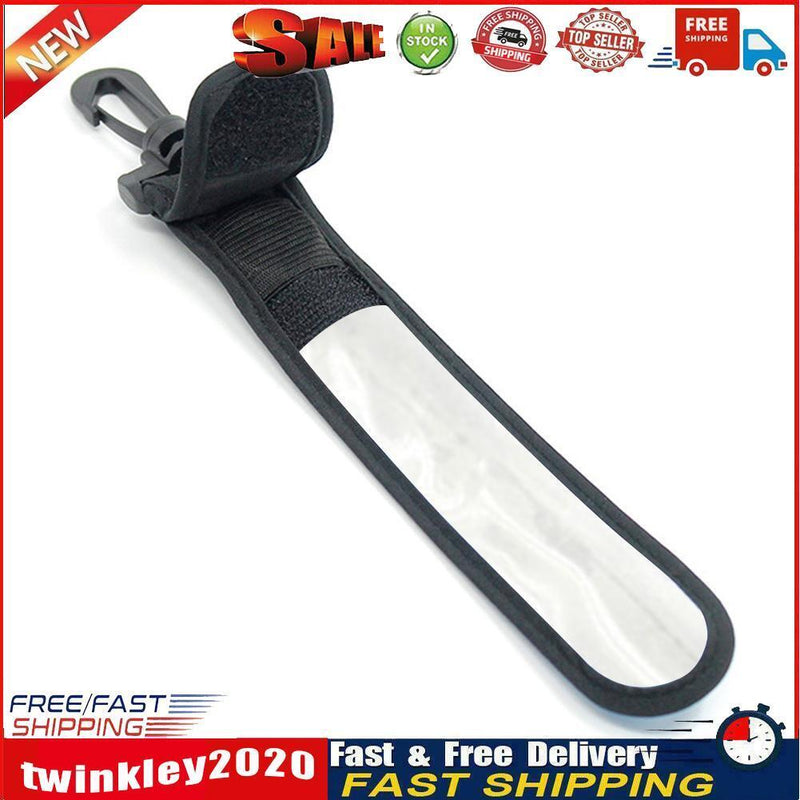 LED Light Reflective Belt Strap Outdoor Cycling Hanging Pendants (White) Newly