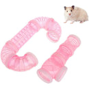 8pcs Hamster Tunnel Assembly Pipe Set External Small Pet Pipeline (Pink) Newly