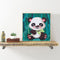 DIY Diamond Painting Full Round Crystal Drill Animal Wall Decor for Kids Picture