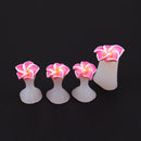 8pcs/set Silicone Toe Separator Salon Polish Manicure Pedicure Tool(Pink) Newly