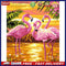 Frameless Oil Paint By Numbers DIY Flamingo Picture Craft for Home Living Room