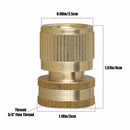 Hose Quick Connector Fitting Adapter Female Male Thread Water Pipe Fit