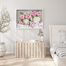 DIY Cross Stitch Full Embroidery Kit Printed Flower Household Accessories Gift