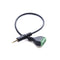 3.5mm TRRS Stereo 4 Pole Male Plug to 4Pin AV Screw Audio Balun Terminal Cable*1