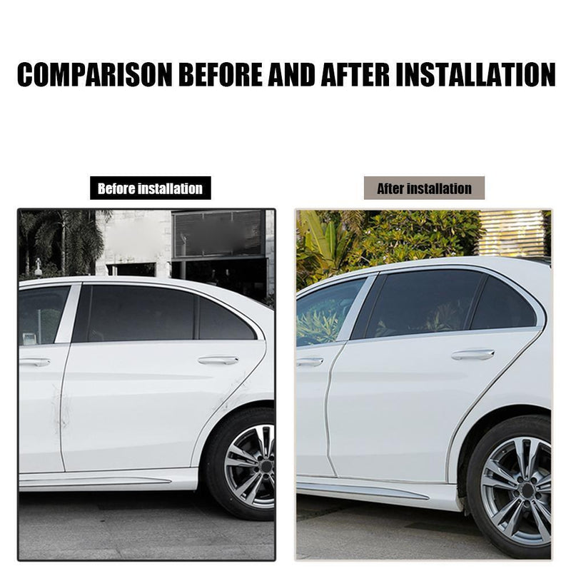 5m Car Door Anti Collision Strip with Steel Disc Scratch Protector (White) Newly