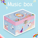 Children Girls Jewelry Storage Music Box Exquisite Paper Musical Boxes Mechan