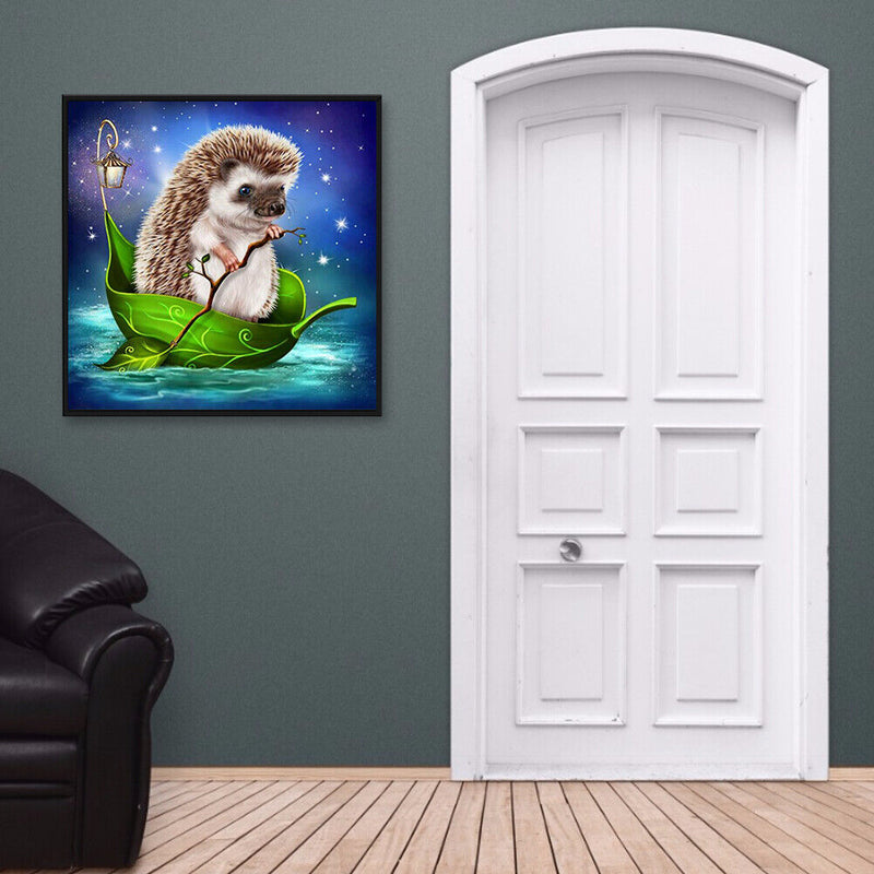 Rhinestone Crafts 5D DIY Diamond Embroidery Painting Mosaic Hedgehog Bead Art