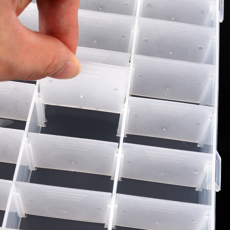 Transparent Fishing Tackle Storage Box Fishing Connector Soft 24 Slots Lure h