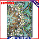 DIY Special Shaped Diamond Painting Leather Travel Passport Cover Protector Gift