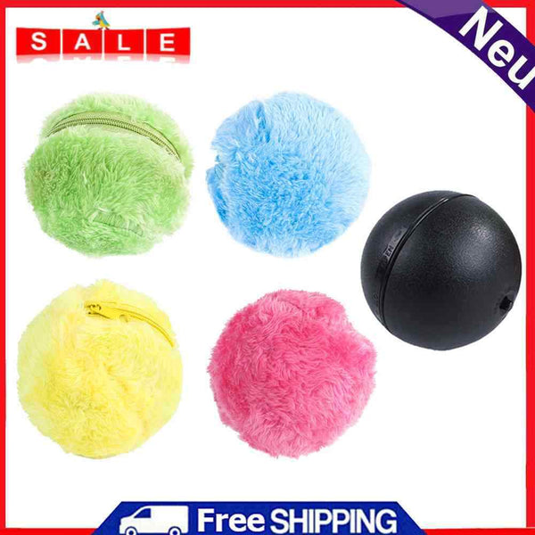 5pcs Battery Powered Pet Electric Magic Roller Ball Automatic Dog Cat Funny Toys
