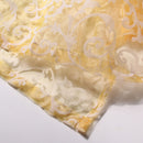 Window Curtain Plant Floral Pattern Sheer Voile Tulle Drape Valances Beige