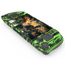 Anti-slip Game Console Silicone Protective Case for Steam Deck (Camo Green)